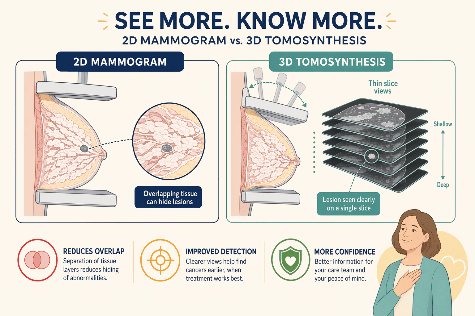 Illustration for: Mammography and Breast Imaging Standards: 3D Vs 2D Systems