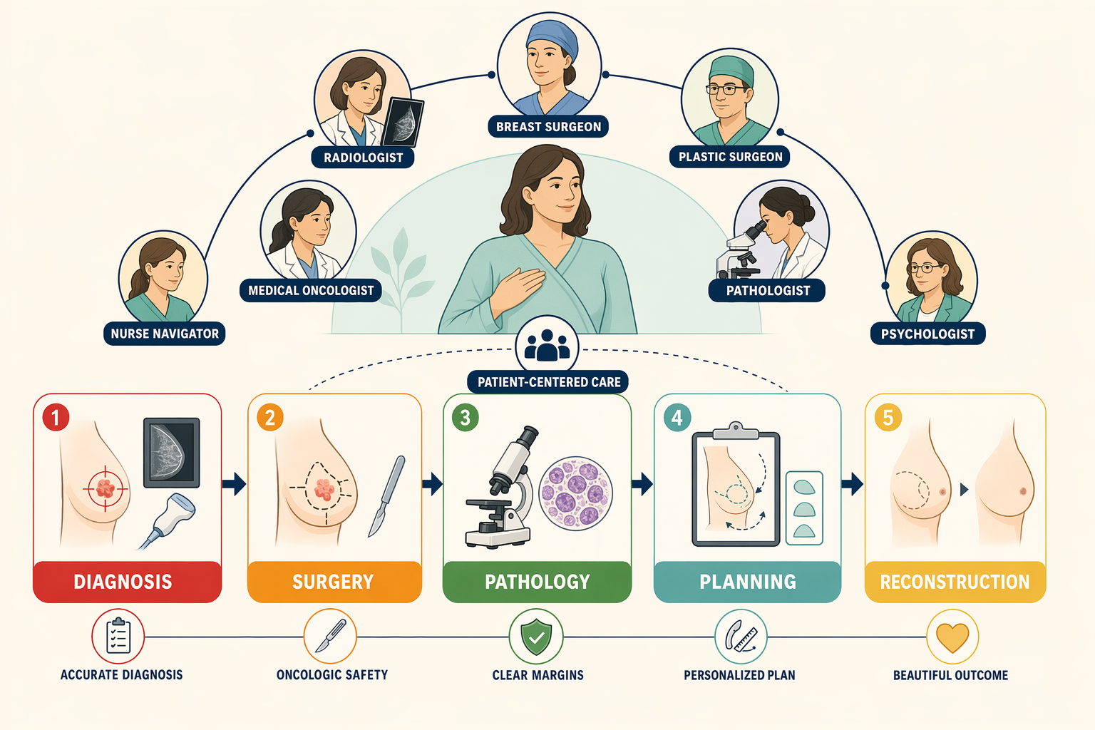 Illustration for: Andromeda Cancer Hospital: Integrated Oncoplastic and Multidisciplinary Approach