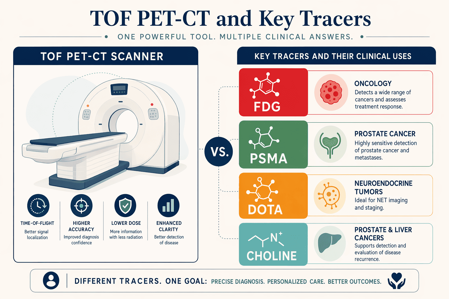 Illustration for: Comparing Pet-Ct Facilities: Scanner Technology and Tracer Availability