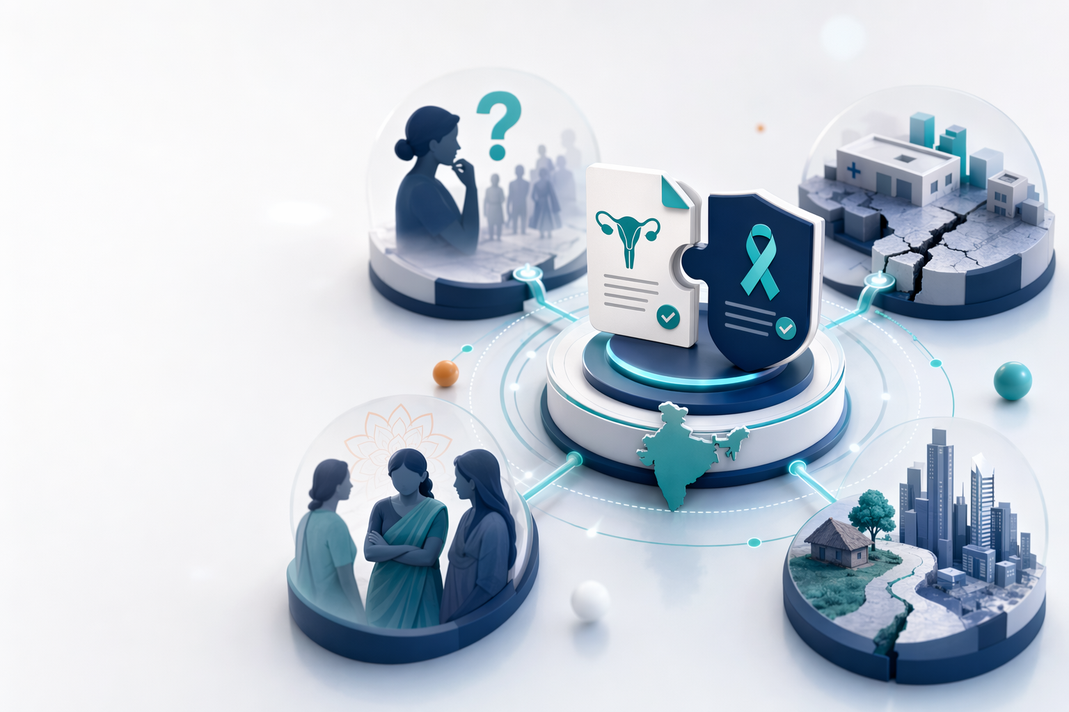 Illustration for: Why Are Cancer Screening Rates so Low in India Despite Government Programs?