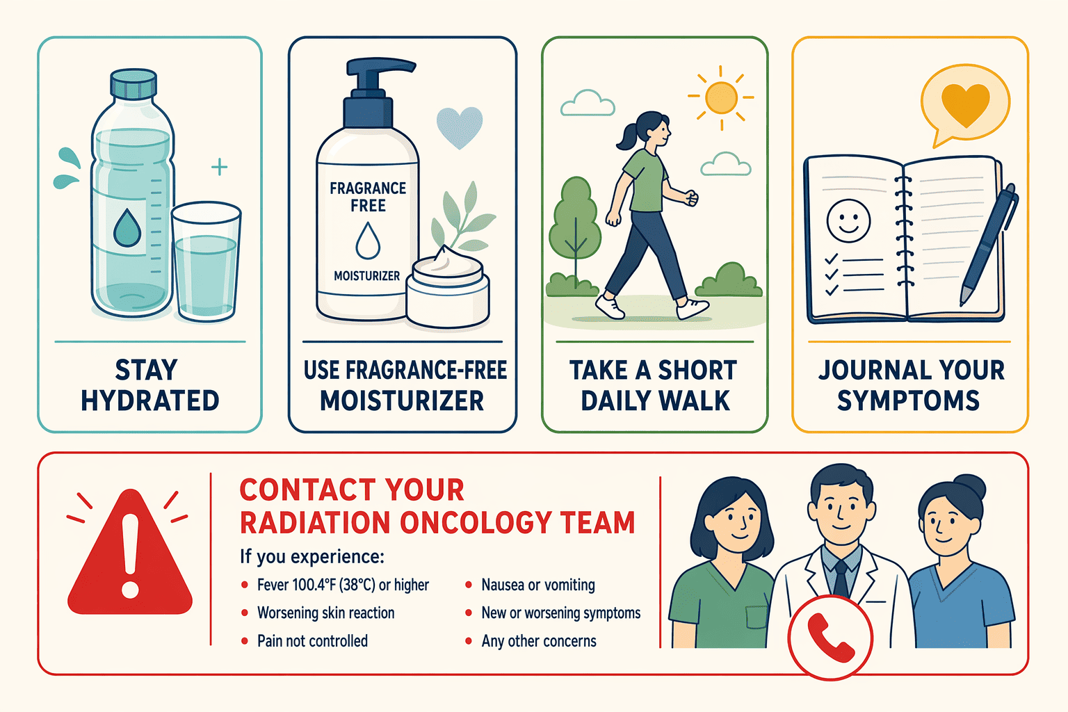 Illustration for: Managing Side Effects: Practical Strategies and When to Contact Your Care Team