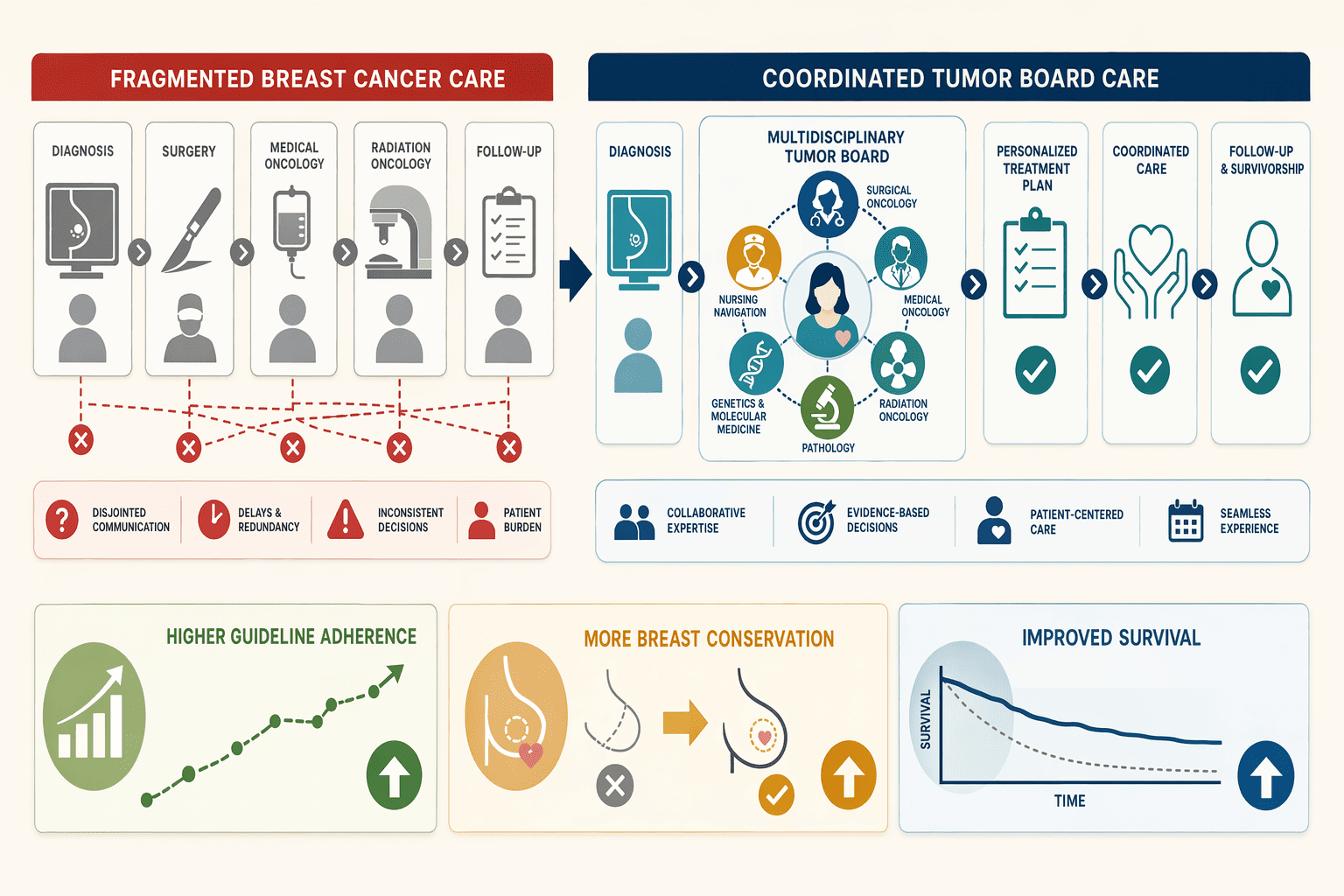 Illustration for: Why Multidisciplinary Treatment Matters for Breast Cancer Outcomes