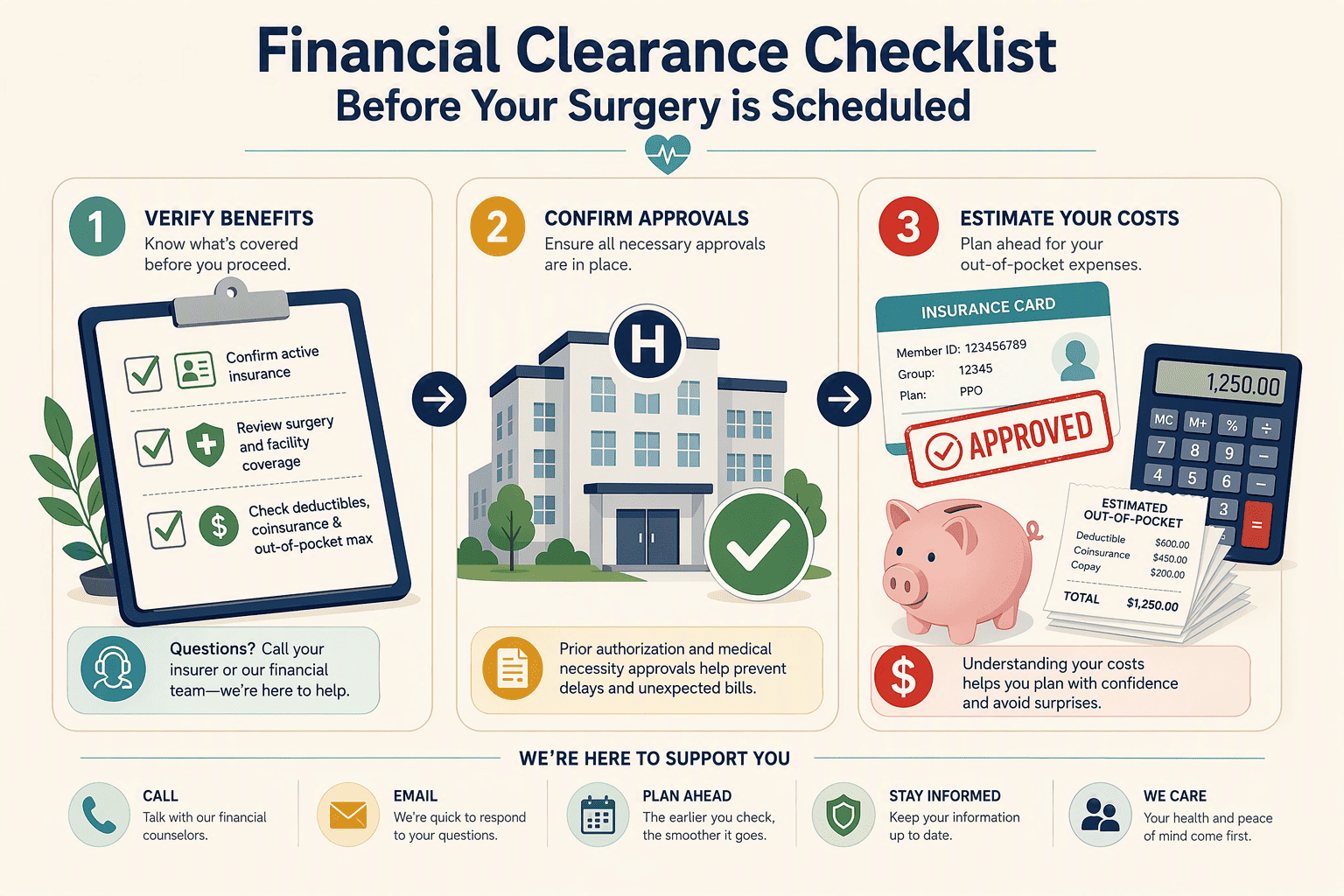 Illustration for Verifying Insurance, CGHS Empanelment, and Managing Out-of-Pocket Costs