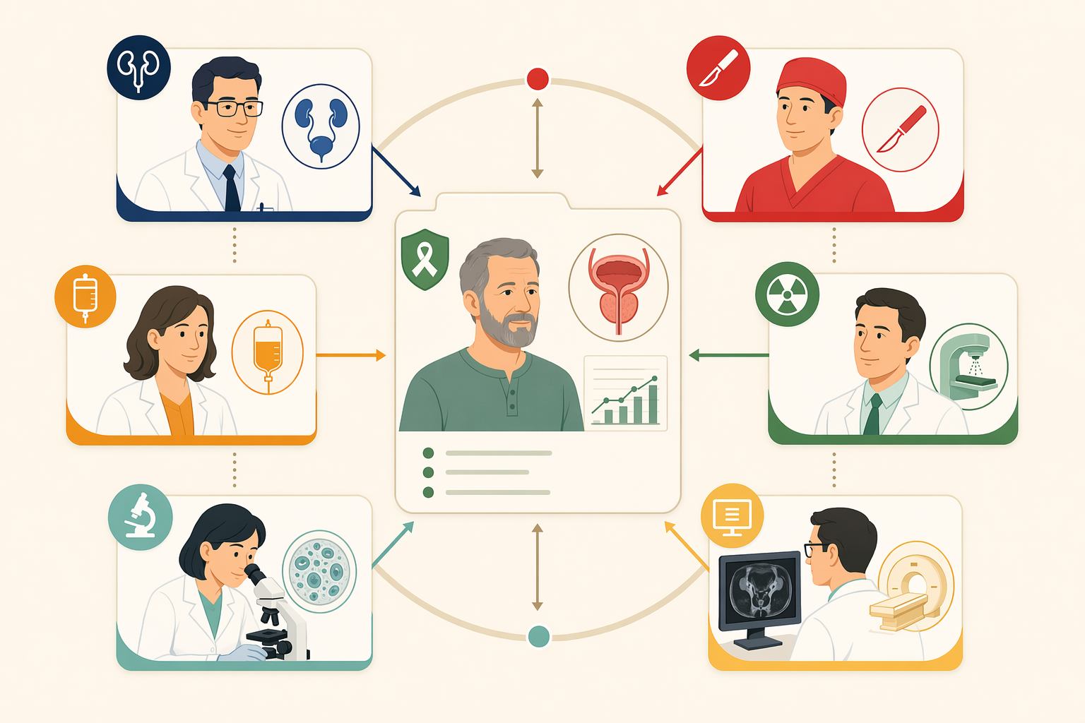 Illustration for: What Does 'All Specialists Under One Roof' Actually Mean in Prostate Cancer Care