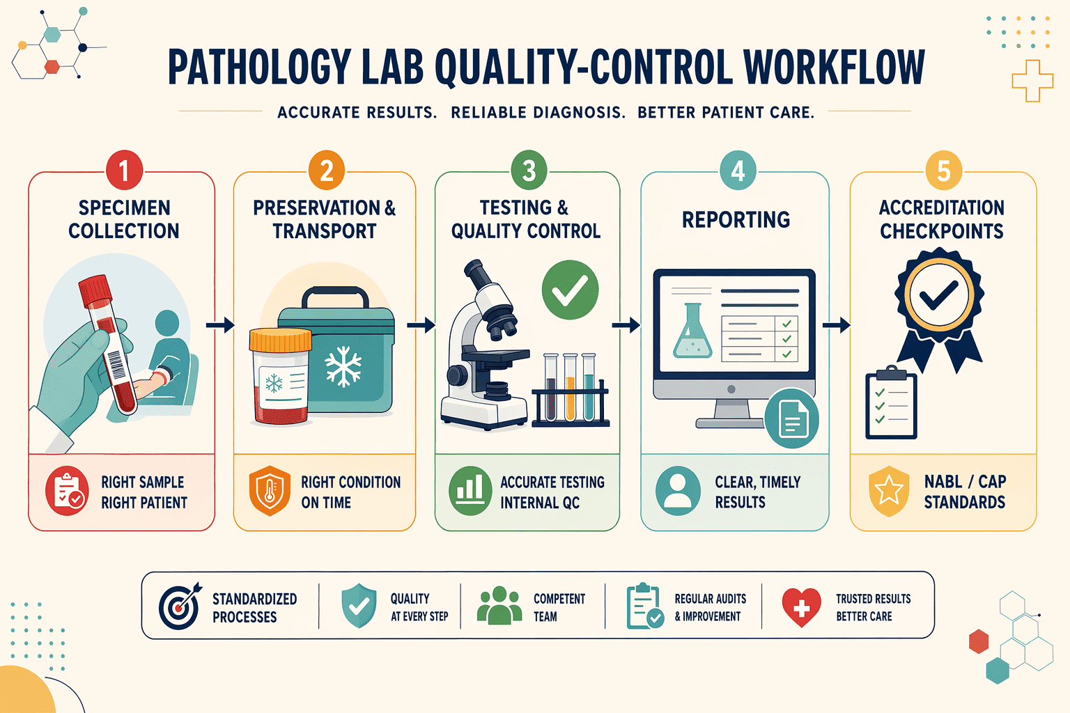 Illustration for: Pathology Lab Accreditation: NABL and CAP Standards in Haryana