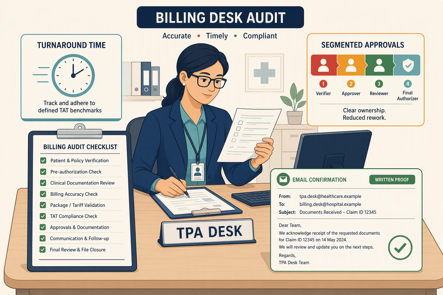 Illustration for Step 5: Master the Pre-Authorization and Billing Questions